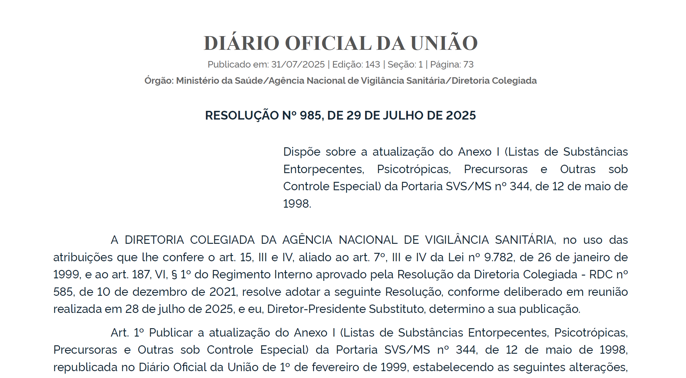rdc 985 anvisa cannabis