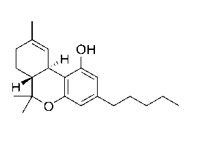 estrutura molecular THC